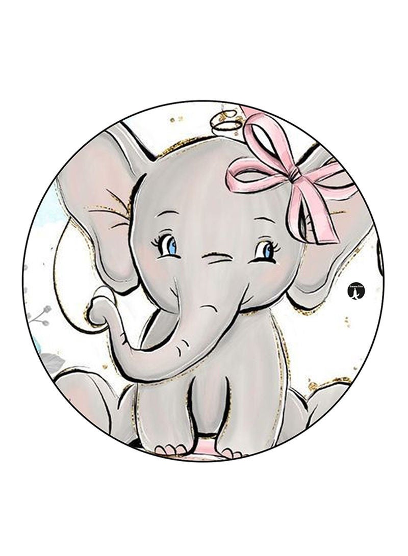 RKN An Elephant Printed Mouse Pad Multicolour