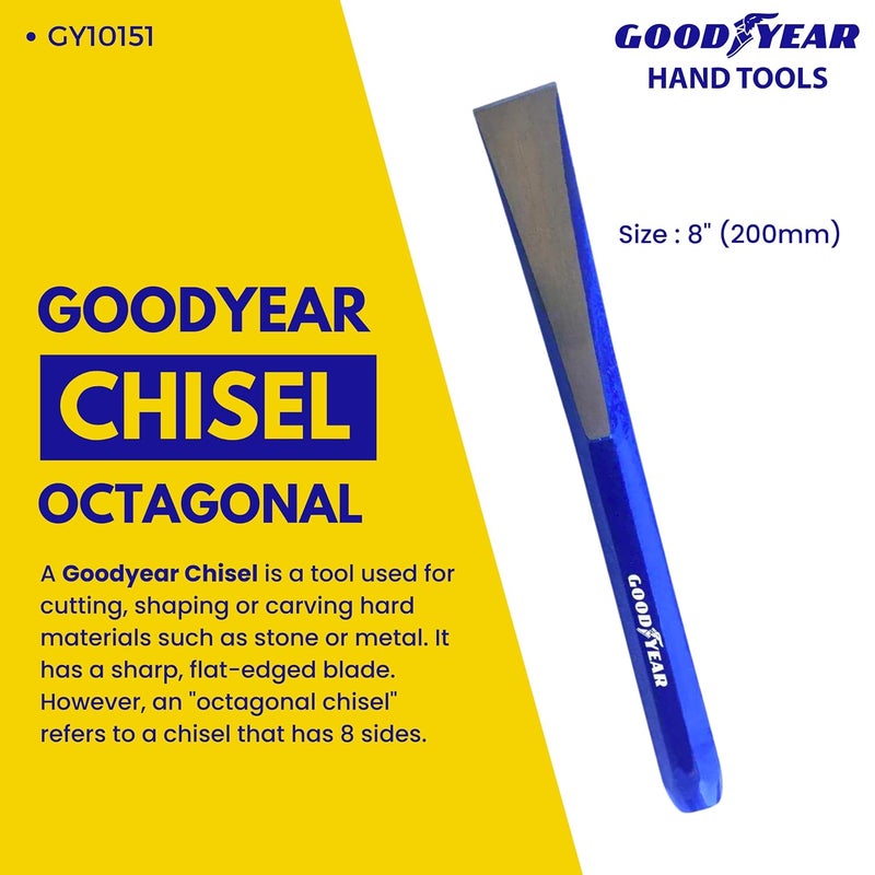 Good Year Cast Iron Chisel Octagonal (Blue, 200Mm) - Image 2