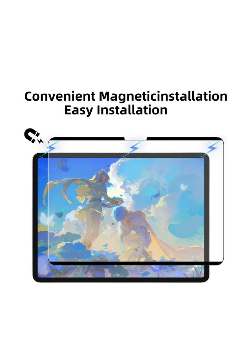 1Pack Paper-Feel Magnetic Screen Protector for iPad Pro 11 Inch M4 2024  iPad Air 11 inch M2 2024 iPad Air 11 inch M3 2025, Write and Draw Like on Paper, Detachable  Reusable,Removable, Matte,Anti-G - Image 4