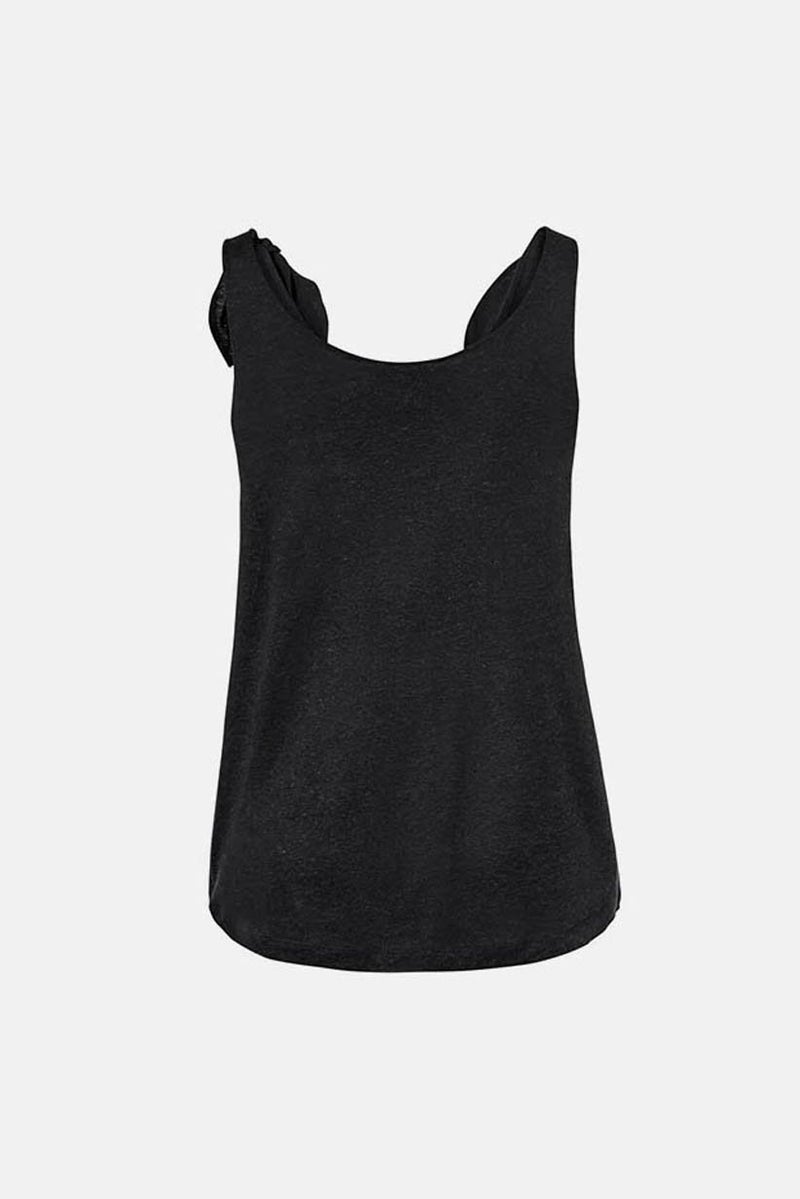 Tchibo Women Scoop Neck Plain Sleeveless,  Black  - Image 2