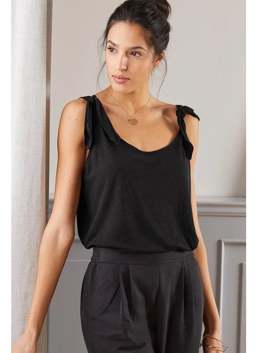 Women Scoop Neck Plain Sleeveless,  Black - pzsku/ZACEFF87BBC02E431D742Z/45/_/1739715500/c9f60e62-f6ad-4c08-93e8-7eb22888a01d