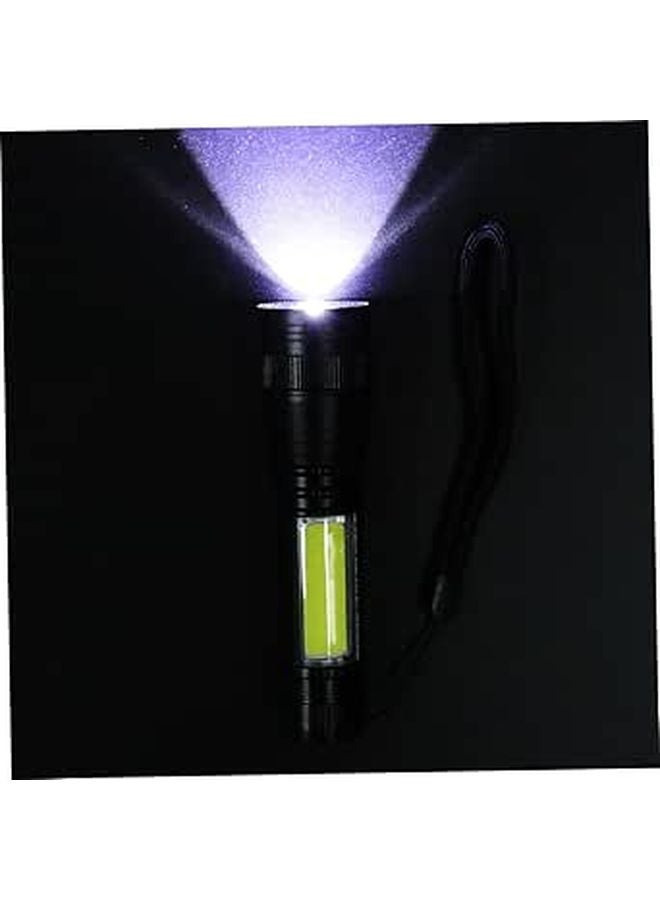 مصباح يدوي صغير قابل للتكبير بشحن USB، 5 أوضاع، ضوء قوي محمول للتخييم والمشي لمسافات طوائل والطوارئ في الهواء الطلق - Image 1