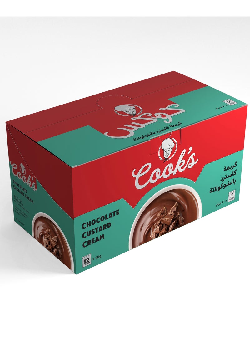 Cook's Chocolate Custard Cream- 50 grams pack of 12  - Image 1