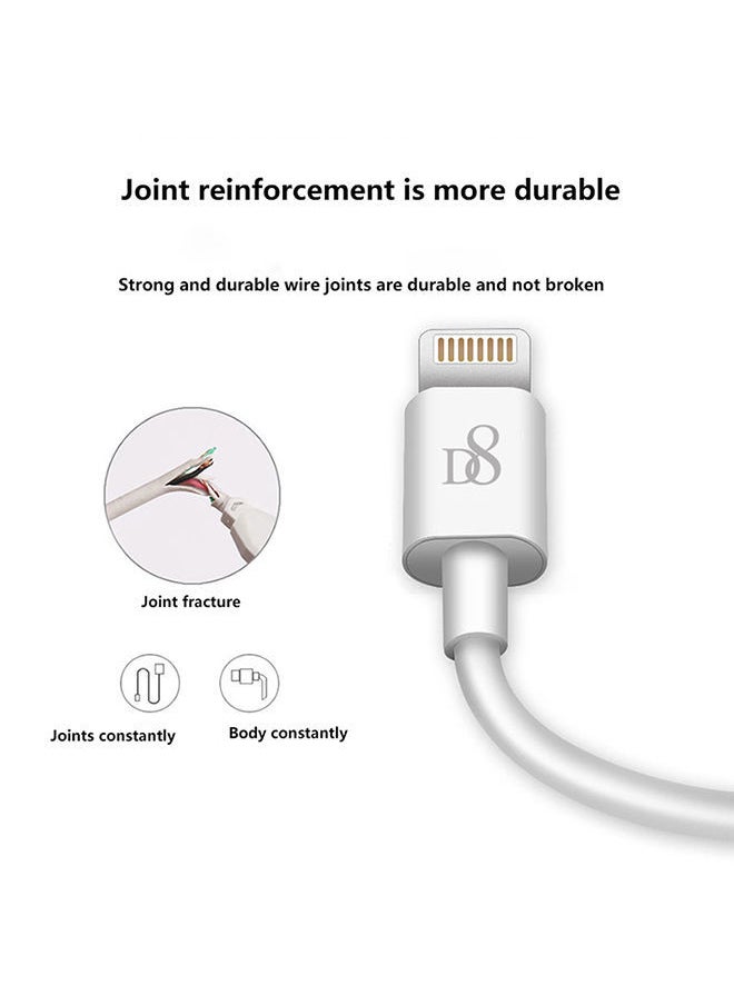 Original Tpe Micro USB Data Cable For Apple iPhone White