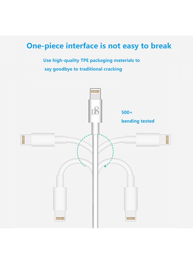 Original Tpe Micro USB Data Cable For Apple iPhone White