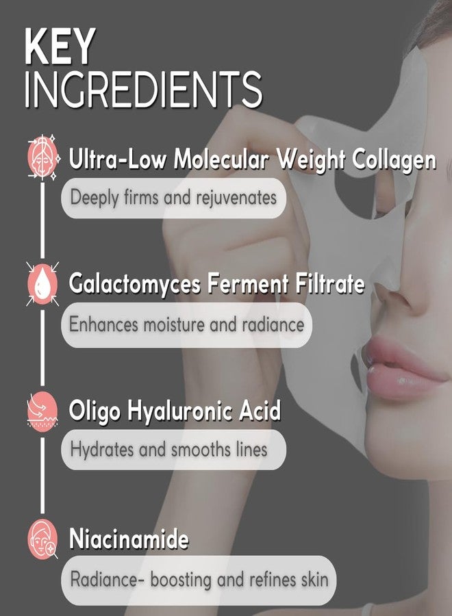ERASE Pro-Collagen Hydrating Collagen Face Mask for Women & Men | Face Masks Skincare | Mascarillas Faciales de Colageno |Collagen Mask Overnight | Biocollagen Face Mask | Korean Skin Care - Image 5