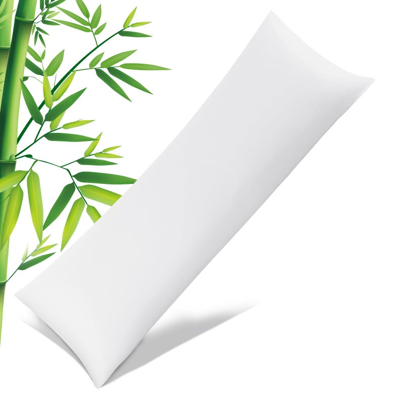 Pillowcases Body SizeCooling Viscose Pillow Cases with Zipper Closure Cool  Breathable Pillow Cover for Hot Sleepers and Night Sweats 20 x 54