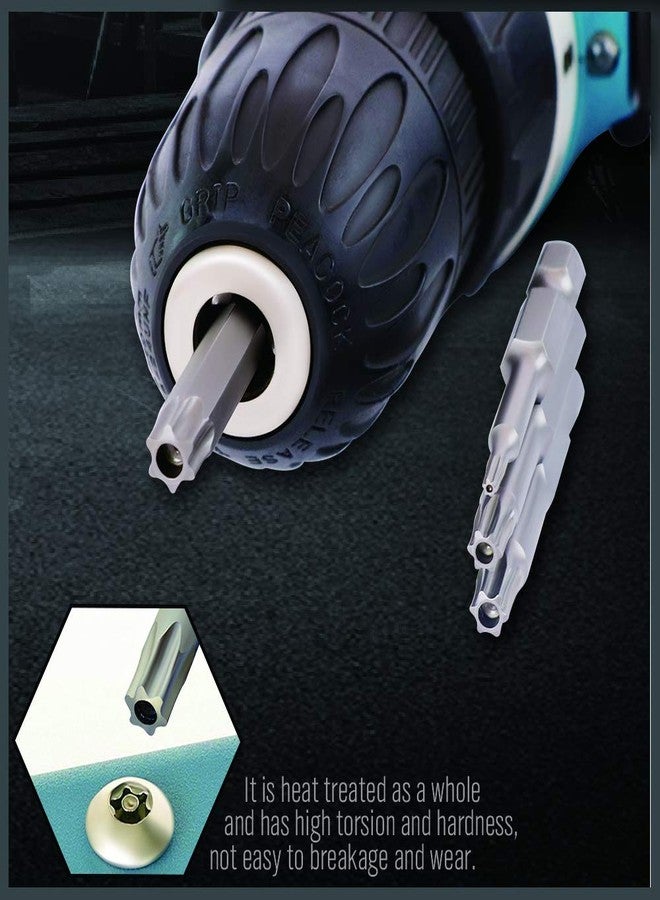 HORUSDY 11-Piece Tamper Resistant Star Bits, S2 Steel, T7 - T40 Security Torx Bit Set - Image 5