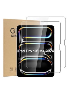 Digipace 2 Pack Screen Protector for iPad Pro 13 Inch 2024 7th Gen, iPad Air 13 Inch 6 Generation 2024 6th Gen, Tempered Glass with HD Clarity, Scratch Resistance  - Image 1