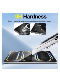 Digipace 2 Pack Screen Protector for iPad Pro 13 Inch 2024 7th Gen, iPad Air 13 Inch 6 Generation 2024 6th Gen, Tempered Glass with HD Clarity, Scratch Resistance  - Image 3