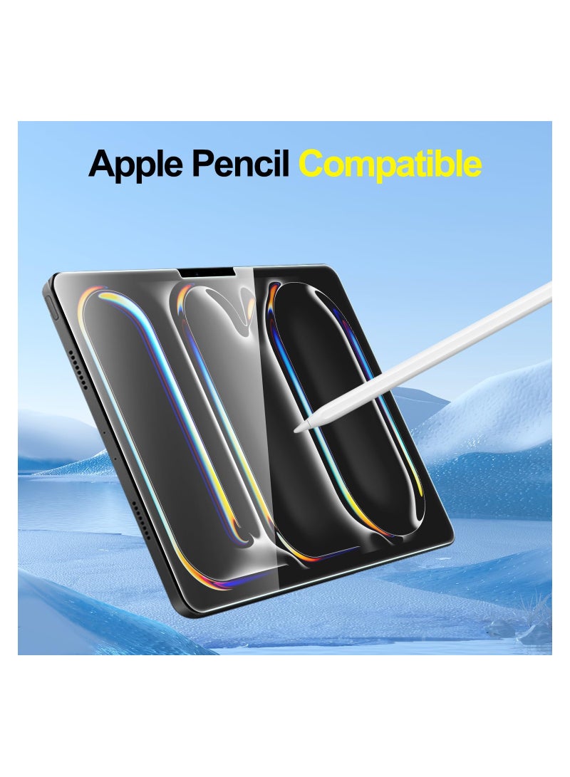 Digipace 2 Pack Screen Protector for iPad Pro 13 Inch 2024 7th Gen, iPad Air 13 Inch 6 Generation 2024 6th Gen, Tempered Glass with HD Clarity, Scratch Resistance - Image 5
