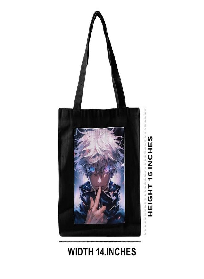 PrintingZone Fashionable Design Tote Bags Women Shoulder Bag-Printed Silhoutte Cotton Bag-Zipper-Ecofriendly Travel Bag-Pack of 1(BTB-28)(BTB-28) - Image 5