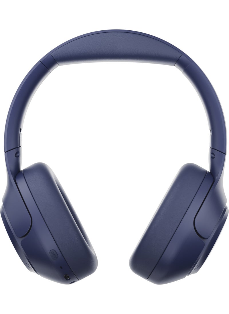 QCY - H3 Hybrid ANC Hi-Res Bluetooth 5.3 Over-the-Head Wireless Headphones Dual Device Support Blue - Image 1