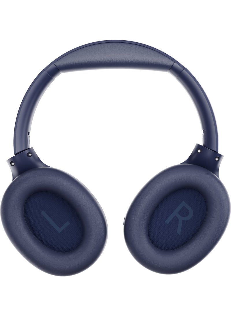QCY - H3 Hybrid ANC Hi-Res Bluetooth 5.3 Over-the-Head Wireless Headphones Dual Device Support Blue - Image 1