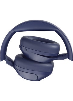 QCY H3 Hybrid ANC Hi-Res Bluetooth 5.3 Over-the-Head Wireless Headphones Dual Device Support Blue  - Image 4