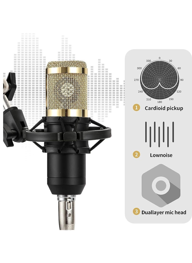 ELTRAZONE 13-Piece Multi-Functional Live Sound Card Set Black/White/Gold  - Image 2