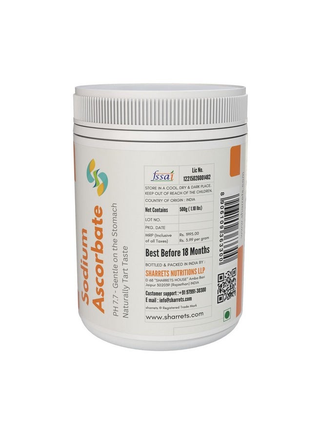 Sharrets Sodium Ascorbate Non Acidic Vitamin C Powder 500G X 3, Ideal For Food Additive & Nutraceuticals: Enhance Your Products And Well-Being.  - Image 4