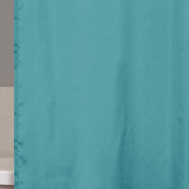 لاش ديكور ستارة دش لوش ديكور ليليان | تصميم دائري لامع محكم للحمام، 72 × 72 بوصة، فيروزي - Image 3