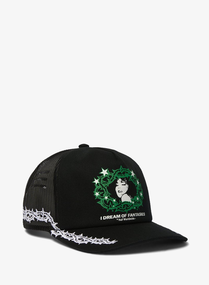 HUF Fantasies Flat Peak Cap - Image 4