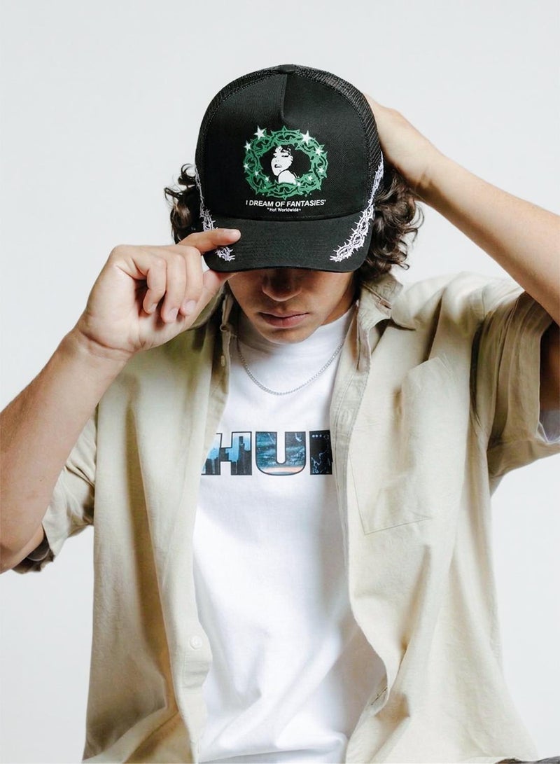 HUF Fantasies Flat Peak Cap - Image 5