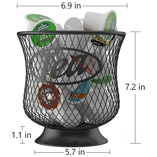 ITHSKUILL Tea Pod Holder, Sturdy K Cup Organizer, Large Capacity K Cup Storage for Keuring Espresso Capsule Coffee Creamer, Easy to Refill and Organize for Cafe Bar, Coffee Bar Decor - Image 5