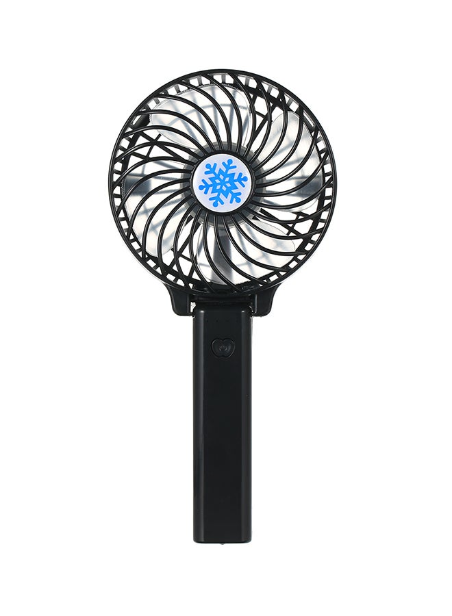 Portable USB Battery Rechargeable Fan HJK-64 Black - Image 1