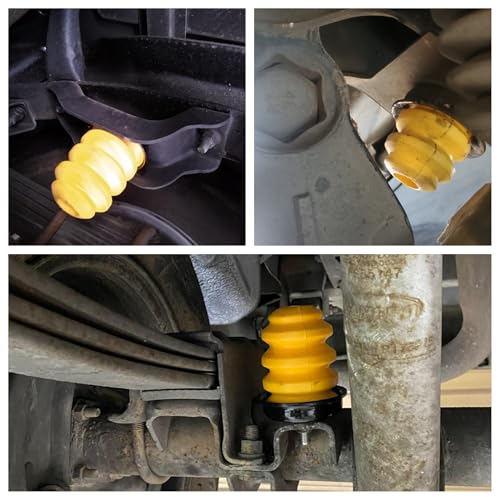 Autycle Front Bump Stops Control Arm Bumper Rear Bump Stops Axle Bumper Replacement for Chevy Silverado 1500 for GMC Sierra 1500, 4 pcs 15153958 15712438 - Image 2