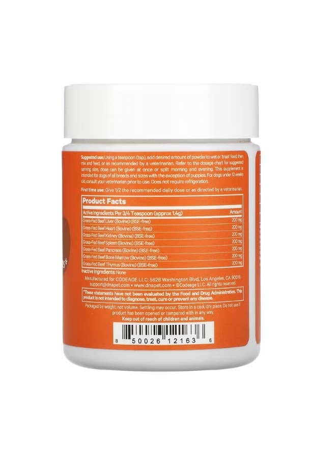 Codeage DNA Pet Happy Healthy Organs Multi Organs  Glands Formula For Dogs 3 oz 85 g - Image 2