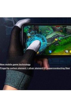Y&D Gaming Gloves the Latest Silver Fiber G1 Material Breathable Sweatproof Finger Touch Screen Game Controller Thumb Case for Pubg Mobile Phone Games Accessories（a Pair）  - Image 4