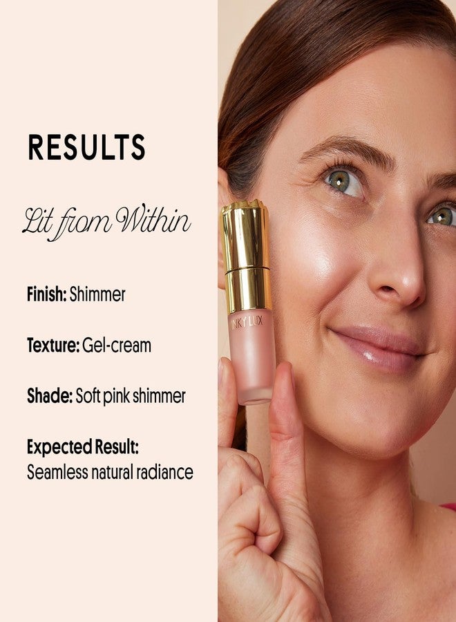 Winky Lux Cheeky Rose Liquid Highlighter, Gel-Cream Highlighter, Blush Topper, Shimmer Blush Finish, Buildable Glow, Long-Lasting Weightless Formula, Angel - Image 4