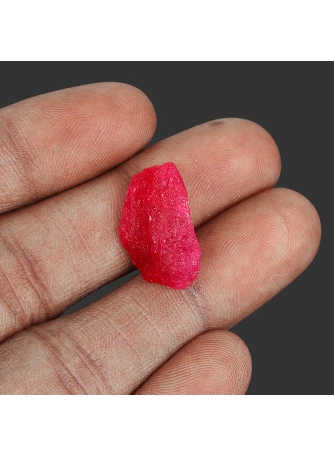 GEMHUB Gemstone Red Ruby 9.00 Carat Rough Stone Healing Crystal Stone Raw Uncut Ruby Gemstone Jewelry - Image 4
