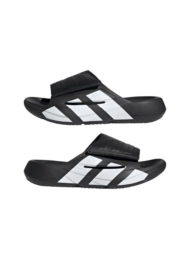 اديداس صنادل رياضية سلايد يو سوداء من لايت بليز للجنسين - Image 2