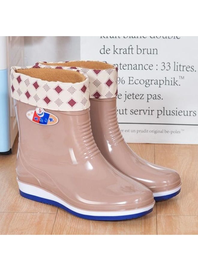 Adult Rain Boots Rain Boots Waterproof Shoes Low-cut Jelly Rain-proof Overshoes Non-slip Rubber Shoes Water Boots Women's Summer Fashion Short