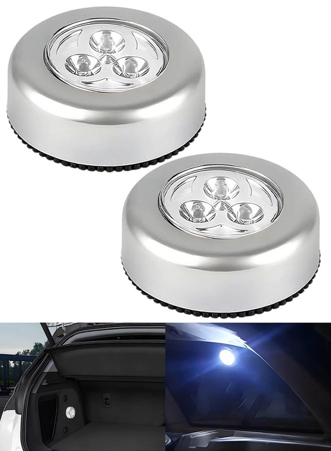 مصباح سقف داخلي LED للسيارة RV 2 قطعة، ضوء قبة قابل لتعتيم اللمس، إضاءة مركبة للسيارة، تركيب سهل على السطح، ضوء سفلي للسيارة، مناسب لجميع أنواع الكامبر، الفان، المقطورات، الشاحنات والقوارب - Image 1