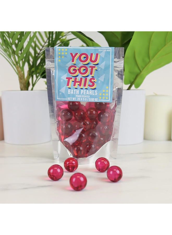 Gift Republic Bath Pearls You Got This 20-Pack Peach Scent, Multicoloured - Image 4