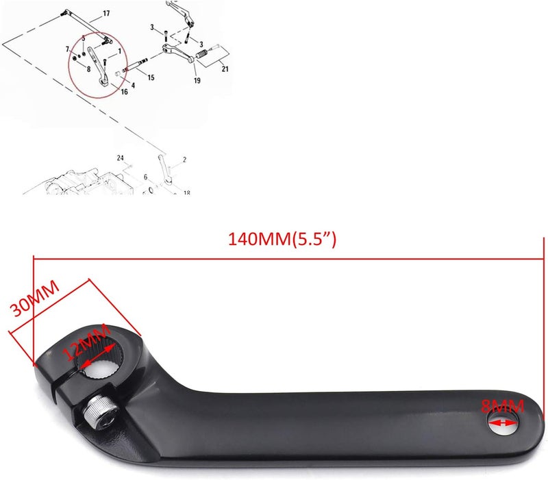 XKMT Adjustable Inner Shift Lever for Harley - Image 2