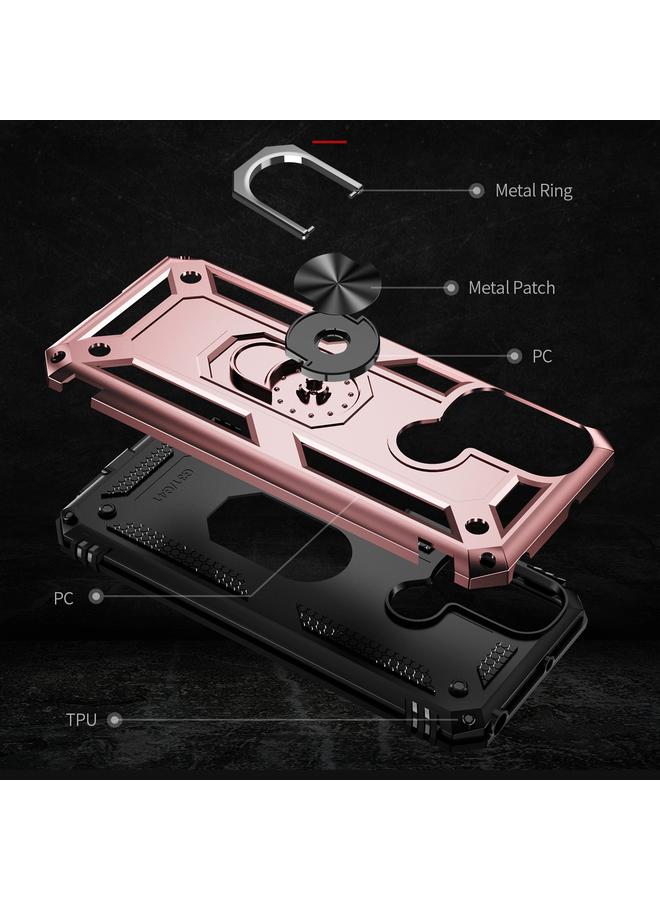 اس-توب جراب لهاتف Motorola Moto G31 / G41 جراب هاتف مقاوم للصدمات من مادة TPU + PC مع حامل - Image 4