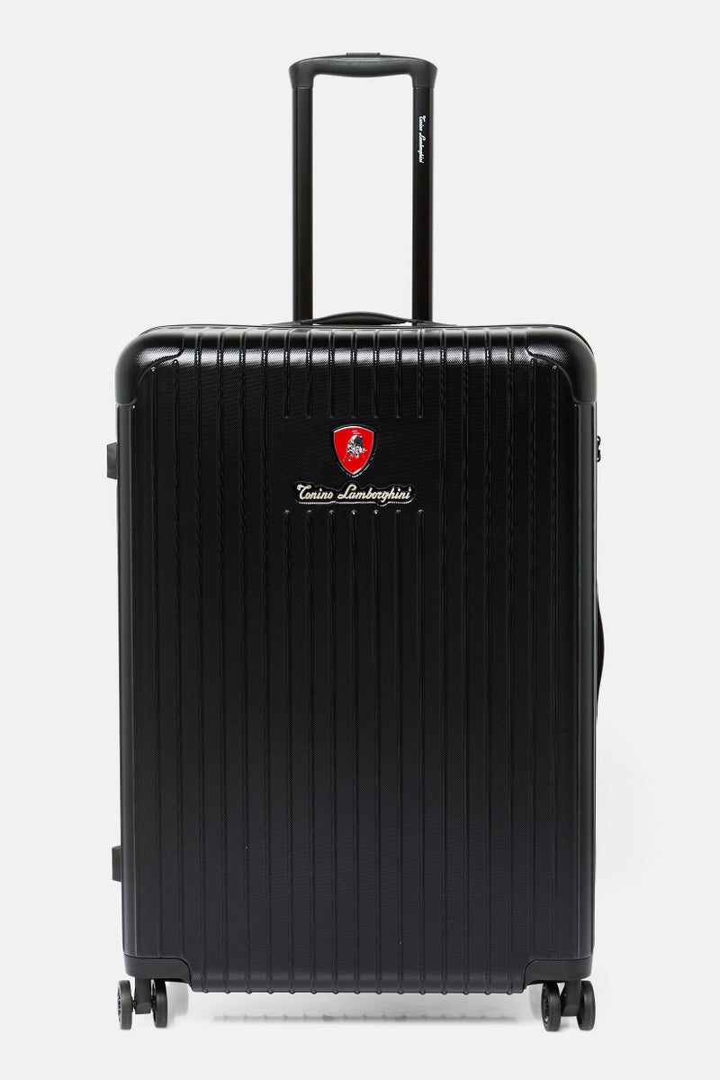 Tonino Lamborghini 28 Inch Expandable Hardshell Check-In Spinner, Black - Image 1