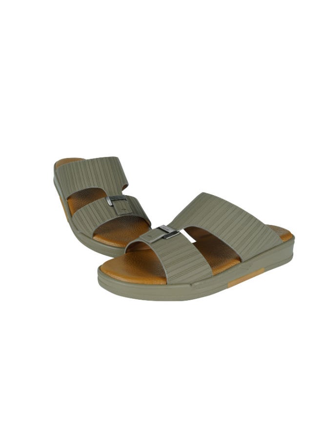 barjeel uno - Barjeel Uno Mens Arabic Sandals MSA-103 Beige - Image 1