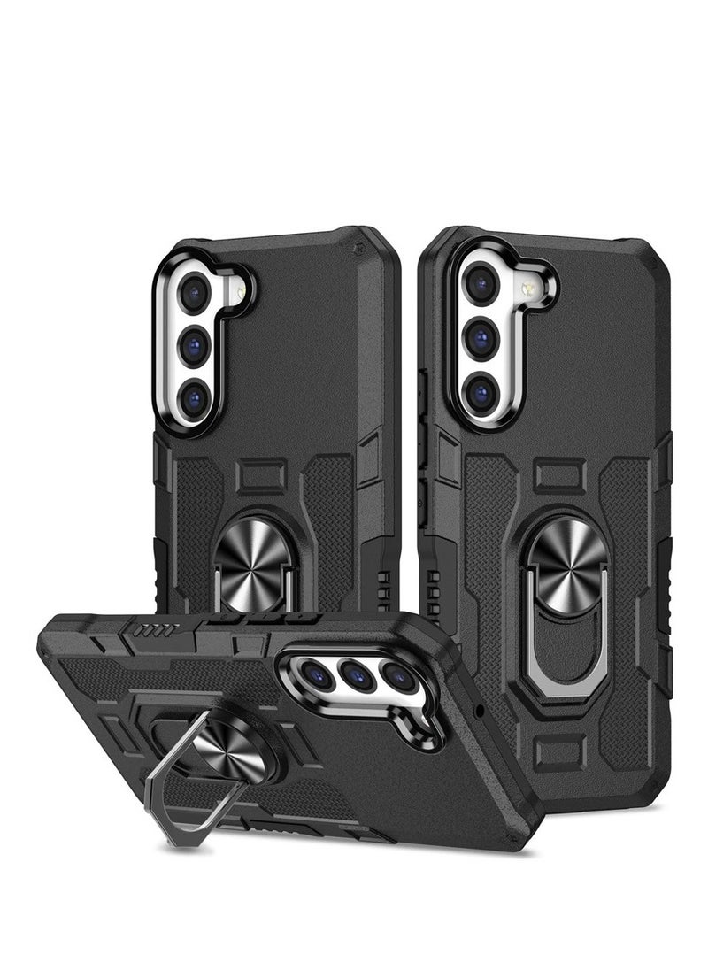 Generic for Samsung A16 case with Card Holder, Samsung Galaxy A16 case with Slide Camera Cover and 360° Rotate Ring Kickstand Heavy Duty Protective Phone Case for Samsung A16 5G Cover-Black  - Image 1