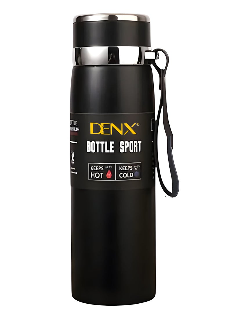 Denx Bottle Support -Stainless Steel Thermos Bottle – 1000ml Capacity, Tea-Water Separation, 24H Cold Lock, 12H Heat Preservation, With Tea Strainer & Drawstring Cover, DX2056 - Image 2