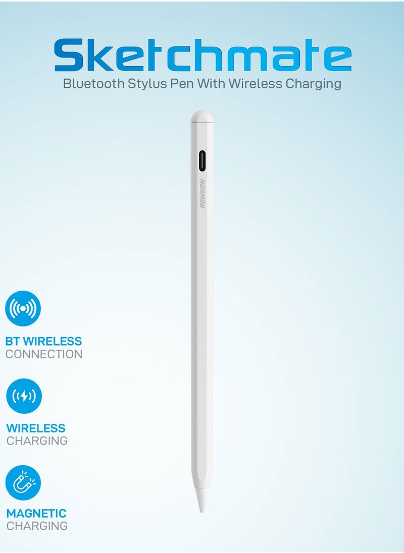 Remson - Remson Sketchmate Bluetooth Stylus Pen with Wireless Magnetic Charging Compatible with Apple iPad Series 2018 and later - Image 1