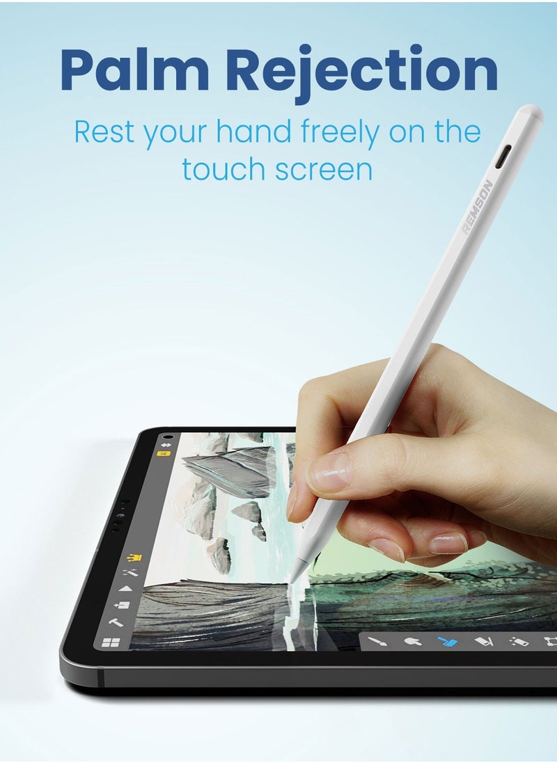 Remson - Remson Sketchmate Bluetooth Stylus Pen with Wireless Magnetic Charging Compatible with Apple iPad Series 2018 and later - Image 1