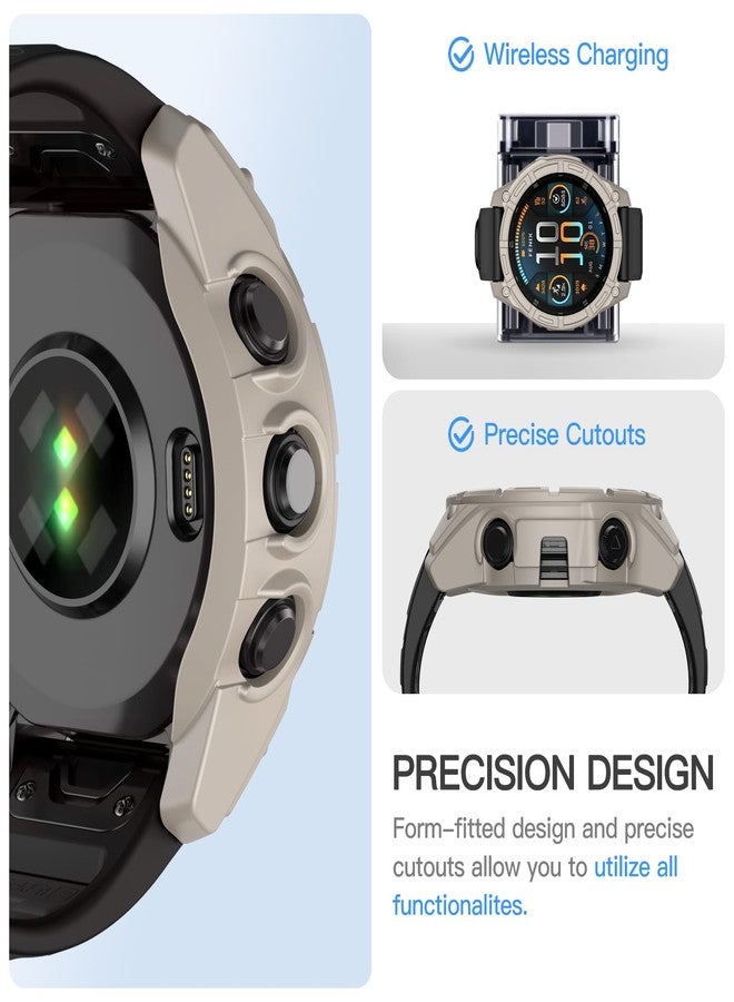 OVERSTEP Case Cover Compatible with Garmin Fenix 8 47mm Solar,Soft Anti Drop Replacement Protective Cases Smart Watch Accessories. - Image 4