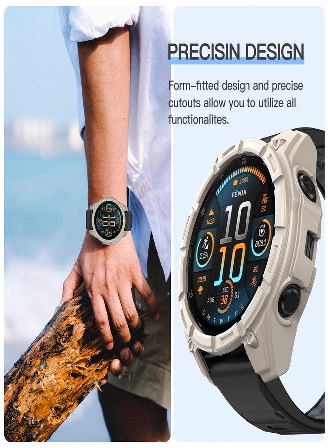 OVERSTEP Case Cover Compatible with Garmin Fenix 8 47mm Solar,Soft Anti Drop Replacement Protective Cases Smart Watch Accessories. - Image 5