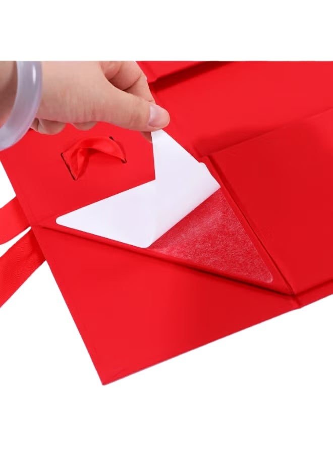 SKT Shiketro Red Foldable Luxury Magnetic Gift Box With Ribbon, Suitable For Holidays, Birthdays, Anniversaries and Other Occasions - Image 4