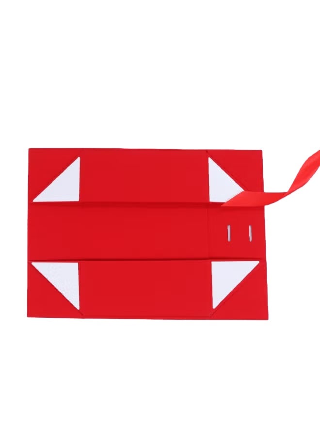 SKT Shiketro Red Foldable Luxury Magnetic Gift Box With Ribbon, Suitable For Holidays, Birthdays, Anniversaries and Other Occasions - Image 3