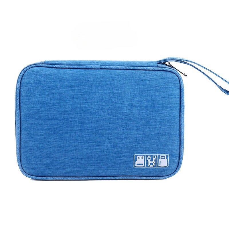 Portable Travel Cable Organizer Pouch for Digital Accessories and Chargers - Image 1