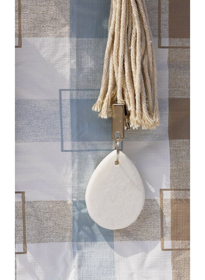 4PCS Marble Stone Tablecloth Weights, Heavy Teardrop Table Cover Holders with Metal Clips - Image 5