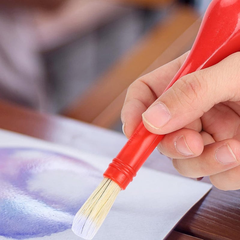 كلاراكو فرشاة رسم للأطفال، مجموعة فرش رسم زيتية ومائية للأطفال (4 قطع) - Image 5